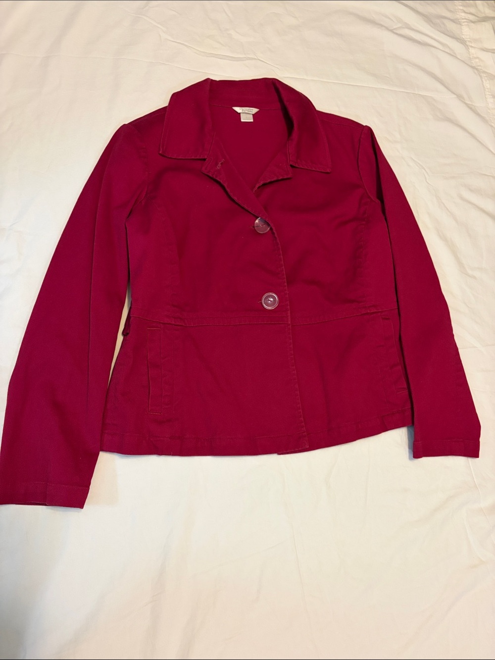Christopher & Banks Women’s Raspberry Button-Front Jacket
